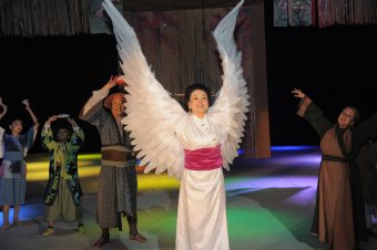 В Ашхабаде состоялась премьера японской народной сказки «Журавлиные перья»