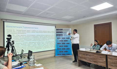 Семинар для СМИ в центре ОБСЕ в Ашхабаде впервые провели национальные тренеры