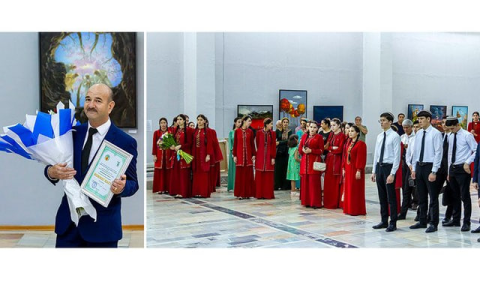 Персональная выставка Ходжамухаммета Чуриева открылась в Ашхабаде