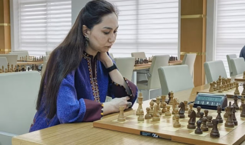 Финансисты Туркменистана встретились за шахматными досками