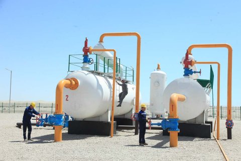 На месторождении Узынада введена в строй новая установка подготовки газа 