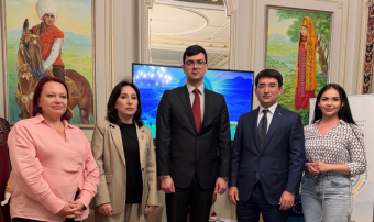Туркменская медиа-делегация встретилась с послом в Брюсселе
