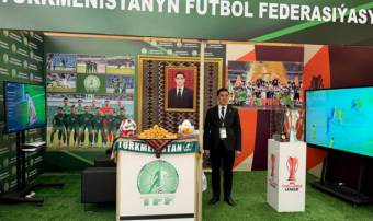 Кубок Лиги вызова АФК показали на Kids Expo в Ашхабаде