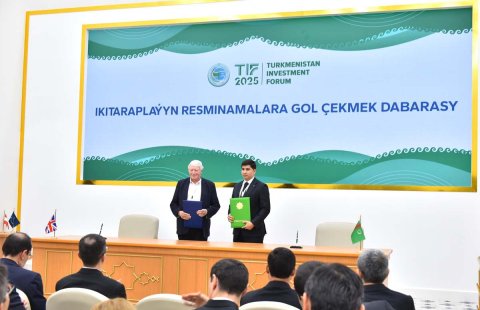 Туркменистан подписал двусторонние соглашения с зарубежными партнерами в Авазе
