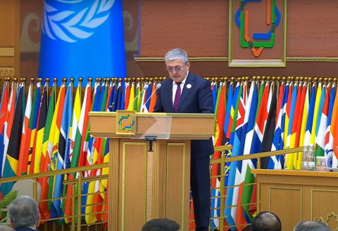 Премьер-министр Кыргызстана выступил на конференции ООН в Туркменистане
