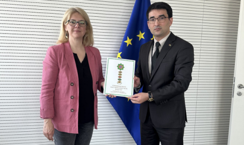 Прошла встреча Посла Туркменистана в Бельгии с советником Президента Европарламента