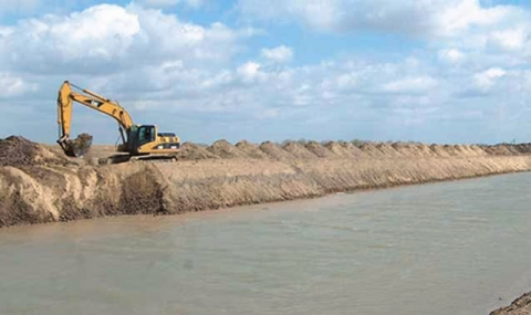 На севере Туркменистана ведут реконструкцию коллекторно-дренажных сетей