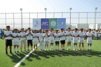 Детский футбольный фестиваль «Кожаный мяч» прошел на стадионе «Аркадаг»