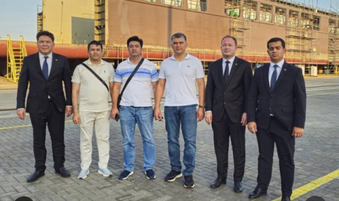 Судостроительный завод Туркменистана принял делегацию из Узбекистана