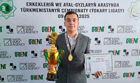 Чемпионом Туркменистана по шахматам стал Вепалы Халыниязов