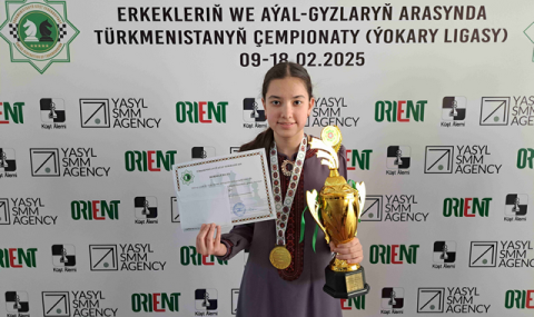 Джахан Реджепова выиграла чемпионат Туркменистана по шахматам