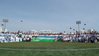 В Ашхабаде состоялся Фестиваль женского футбола, приуроченный к 8 марта