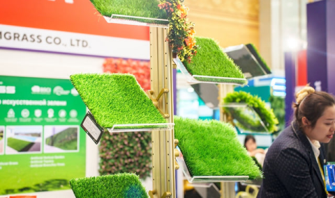На выставке в Ашхабаде представлены прочные газоны WMGrass