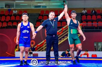  Туркменский борец Шаапбас Эсгеров выиграл бронзу на юношеском ЧА U17