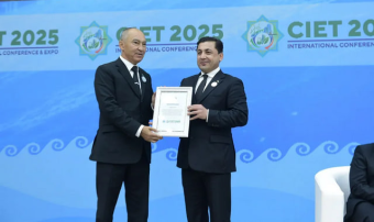 Город Аркадаг был отмечен наградой на конференции CIET 2025 в Авазе