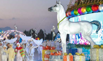 В Ашхабаде зажгли огни на Главной ёлке Туркменистана