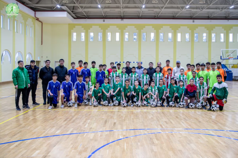 Юные футболисты собрались на праздник спорта в Ашхабаде