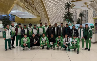 Туркменские кикбоксеры тренируются в Шымкенте