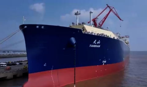 В Китае заканчивают строительство одного из крупнейших и современных СПГ-танкеров в мире