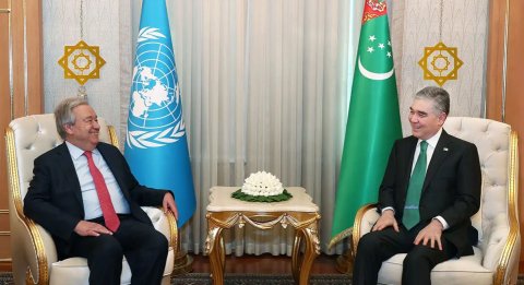 Антониу Гутерриш находится с визитом в Туркменистане